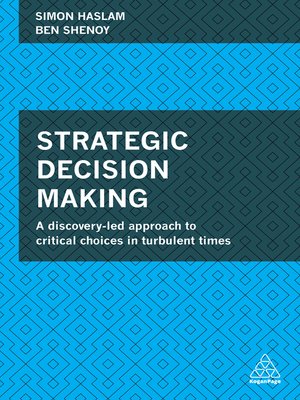 cover image of Strategic Decision Making